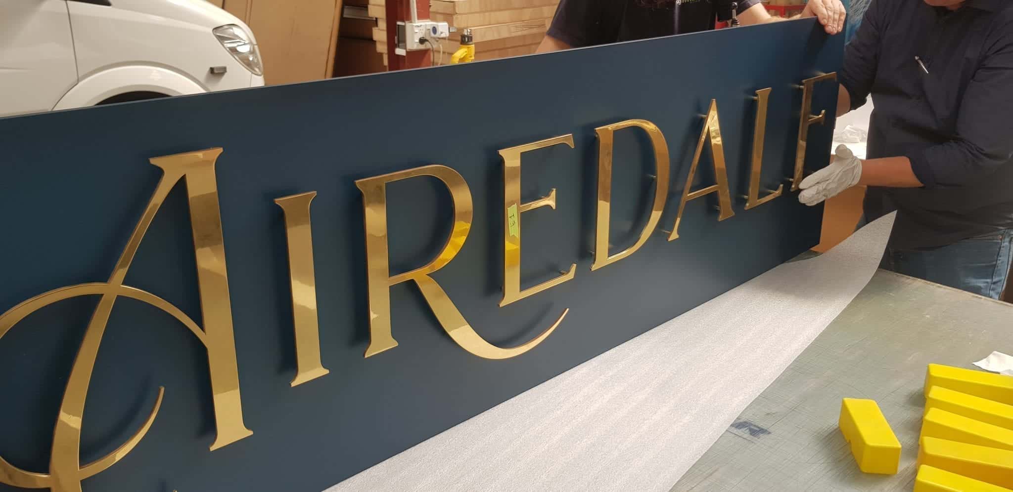 Airedale Brass Letters