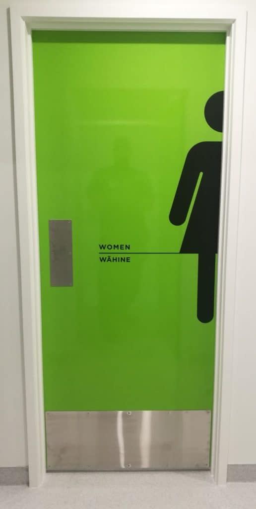 Wahine Toilet Sign