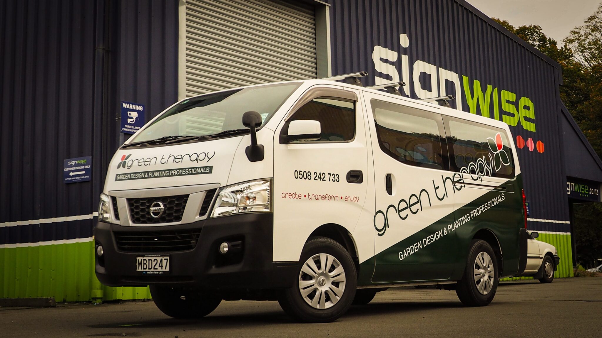 Green Therapy Van Graphics